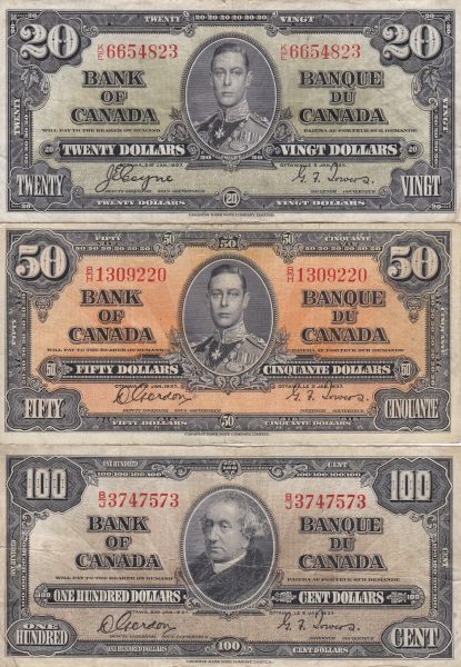 Sharing-My-Canadian-Banknotes-I.-1937,1954-Modified,1967