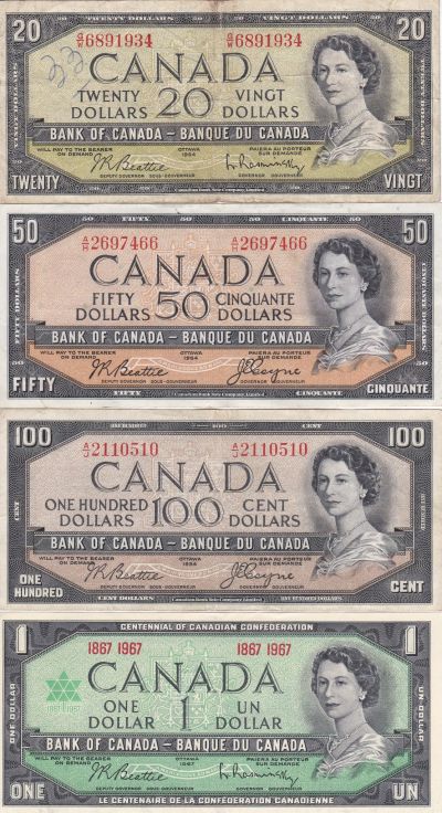 Sharing-My-Canadian-Banknotes-I.-1937,1954-Modified,1967