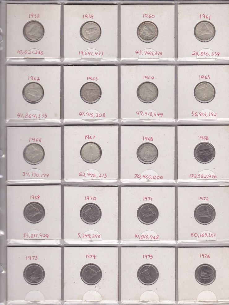 Sharing-My-Canadian-Coins.-5-Cent-50-Cents