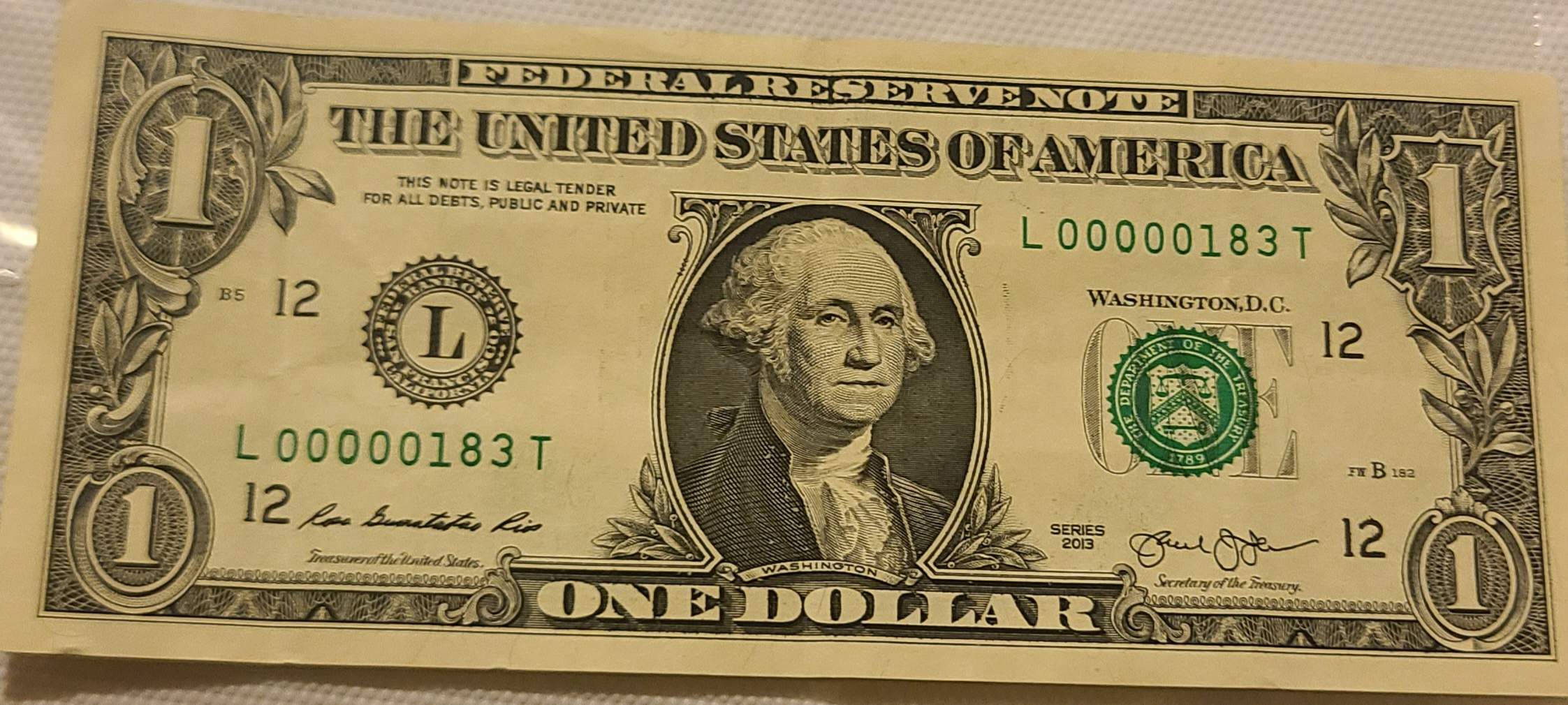 2013-$1-Lower-Serial-Number