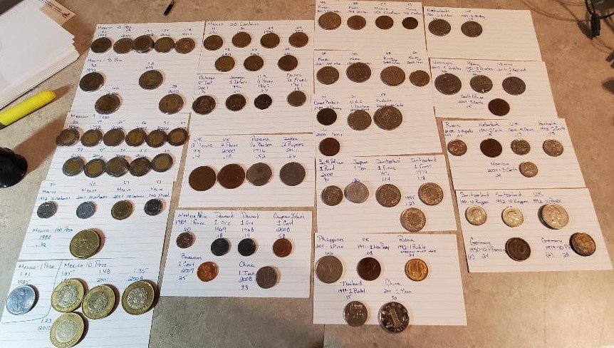 Foreign-Coin-Display