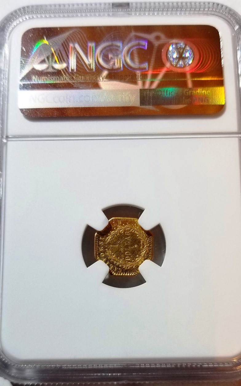 A-Pleasant-Surprise-From-NGC---MS-63-PL-1876/5-California-$1-Gold