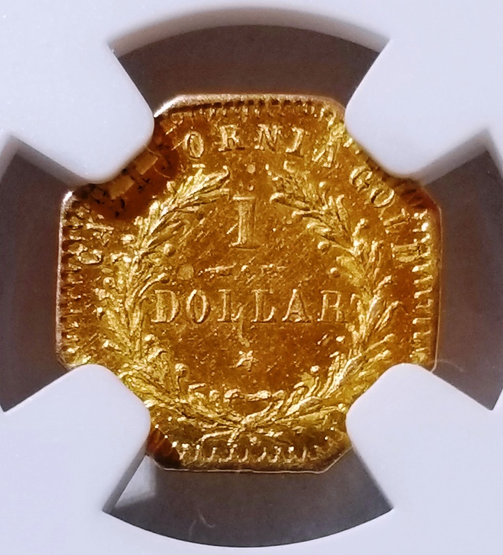 A-Pleasant-Surprise-From-NGC---MS-63-PL-1876/5-California-$1-Gold