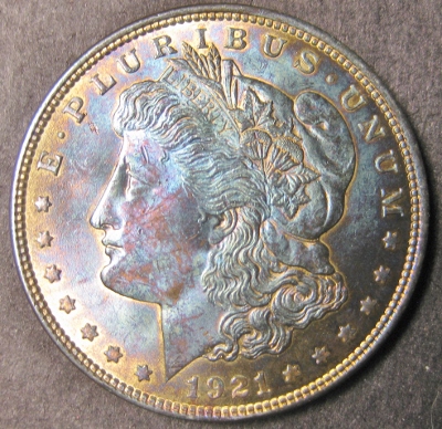 Questionable-Toning-On-A-1921-P-Morgan