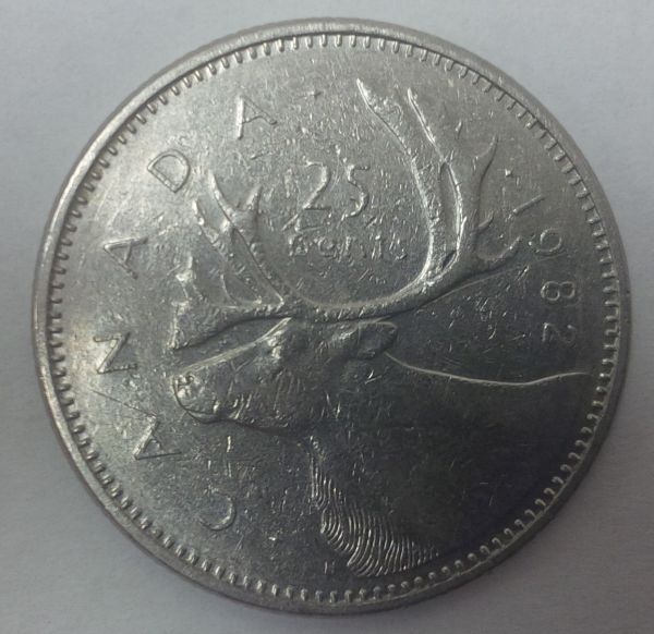 1982-25-Cent-Struck-On-One-Side-Only