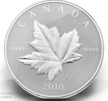 Sml-Collectors:-Silver-Piedfort-Maple-Leaf-Coin-2010