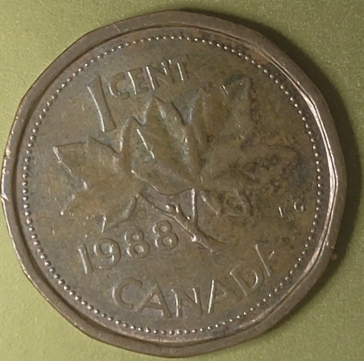 Maybe-Error-Canadian-Penny-Struck-Thru