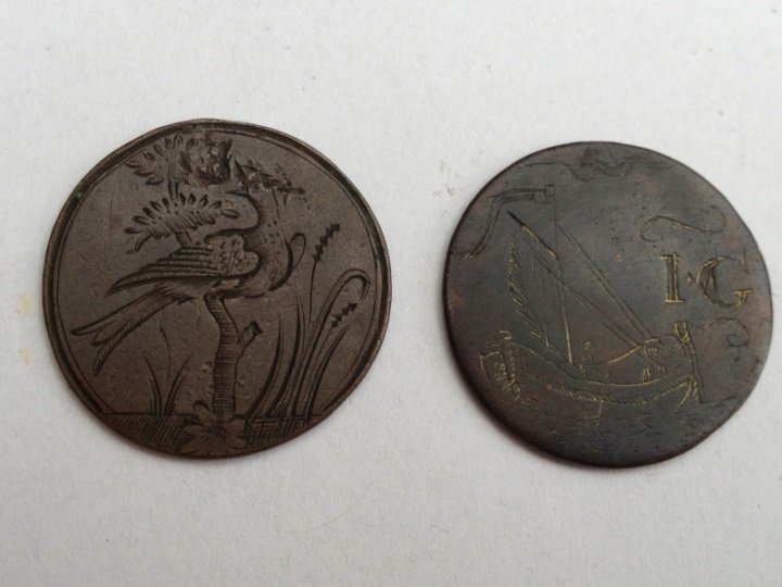 2-Unknown-Engraved-Coins/Tokens