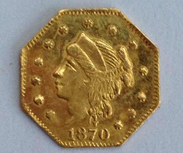 California-Gold-1/4-Dollar-1870