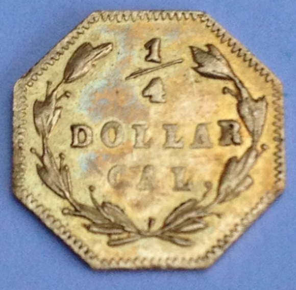 California-Gold-1/4-Dollar-1870