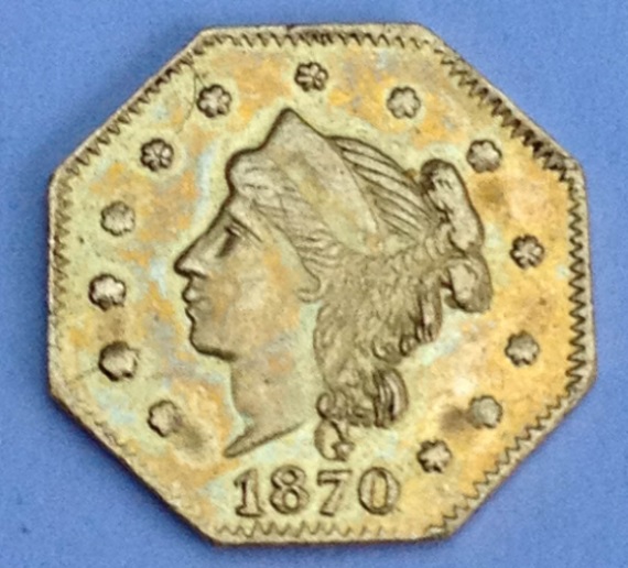 California-Gold-1/4-Dollar-1870