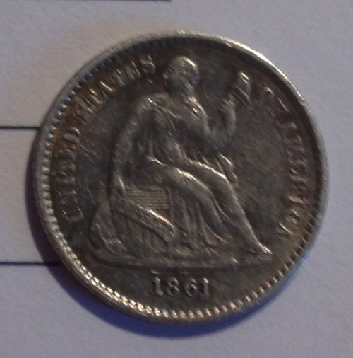 1861-Half-Dime
