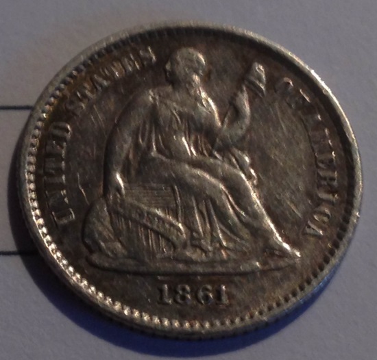 1861-Half-Dime