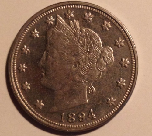 1894-Liberty-Nickel,-Received-It-Today