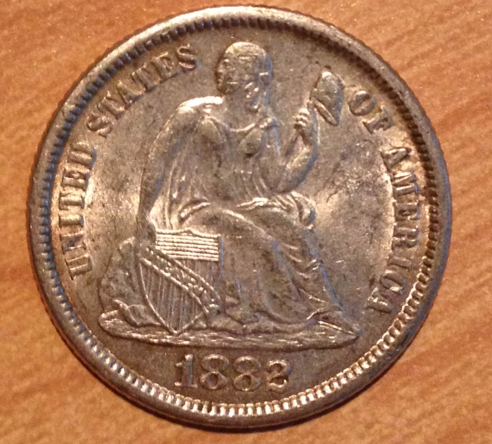 1882-Seated-Liberty-Dime