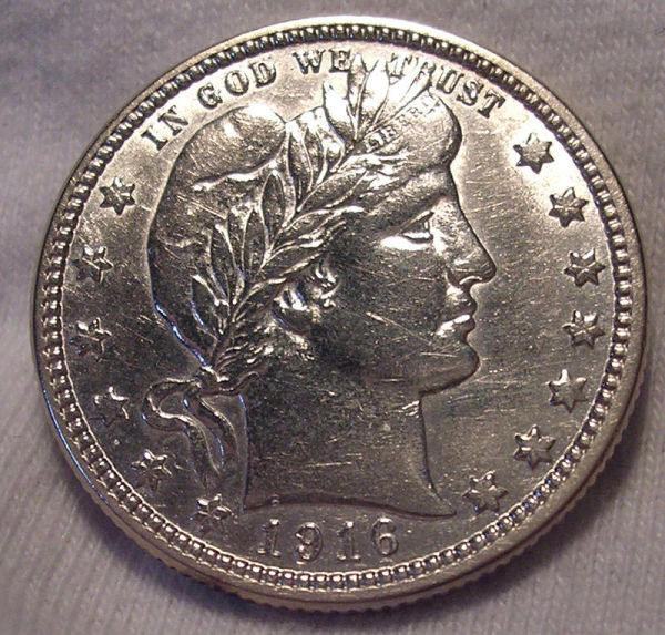 1916-Barber-Quarter---Cleaned-Or-Not?