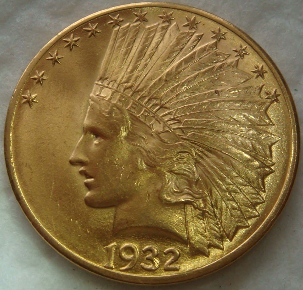 1932-$10-Indian-Head-Gold-Eagle---Grade-Please