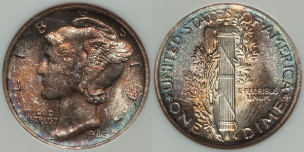 1945-S-Mercury-Dime-Toning-Pattern