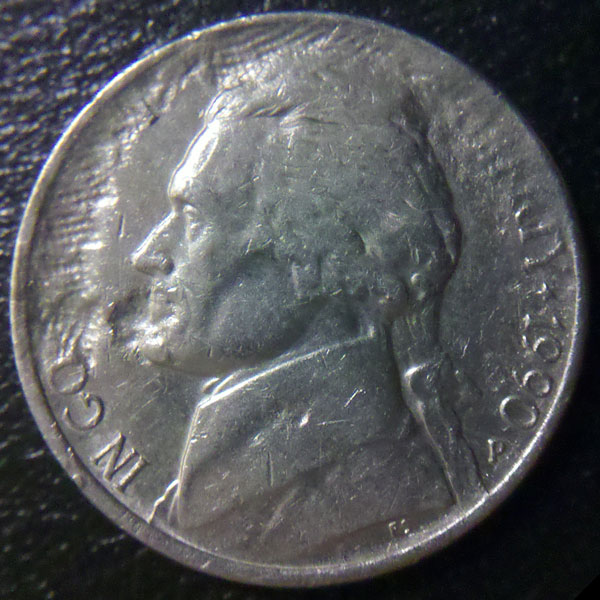1990-P-Jefferson-Nickel---Struck-Through-Cloth?