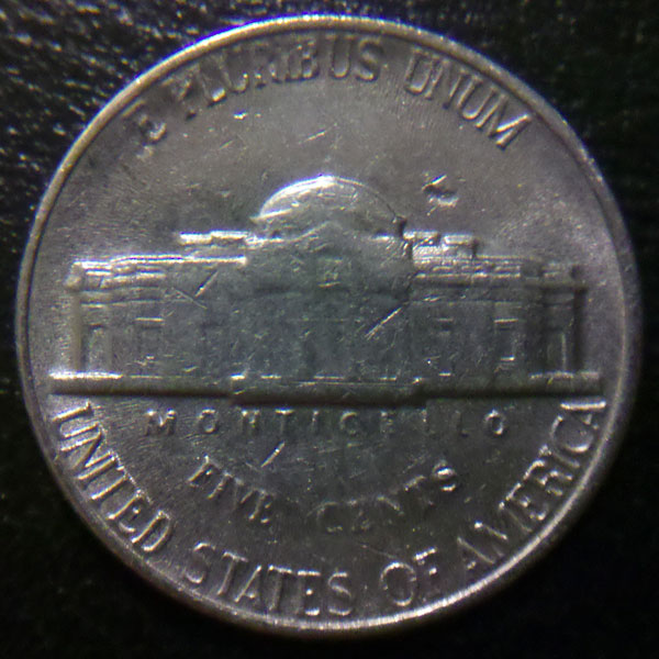 1990-P-Jefferson-Nickel---Struck-Through-Cloth?