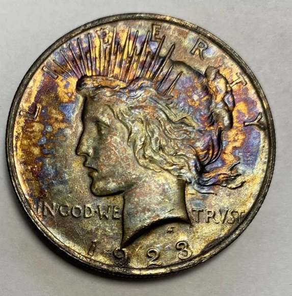 Artificial-Toning-On-Peace-Dollar-1923