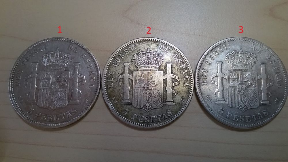 Silver-Crown-From-Spain,-5-Pesetas-1897,-But-