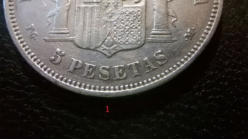 Silver-Crown-From-Spain,-5-Pesetas-1897,-But-
