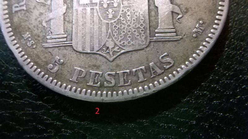 Silver-Crown-From-Spain,-5-Pesetas-1897,-But-