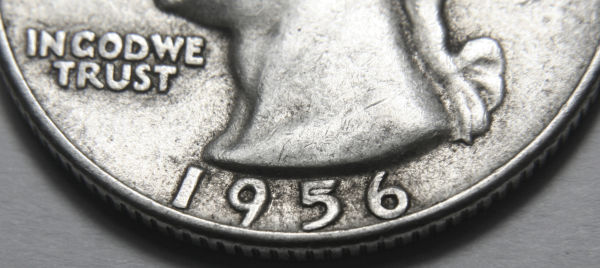 1956-Quarter-With-Something-On-The-'5'
