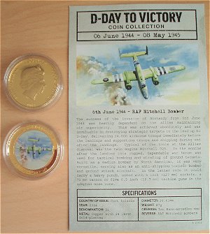 Cook-Island-2014-$1-Gold-Plated-D-Day-Coin