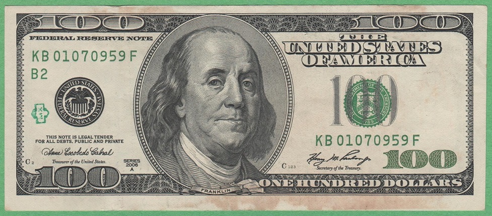Questionable-Mark-On-$100