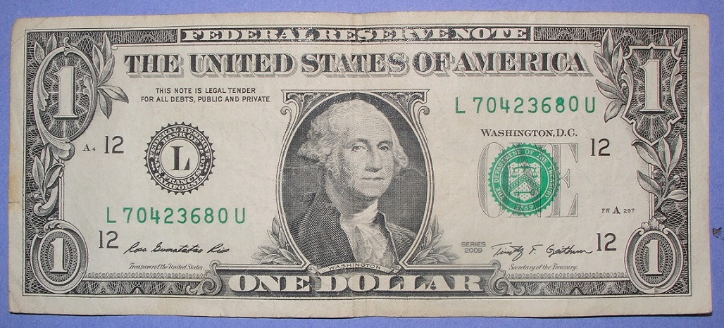 $1-Note-With-Solid-8-In-S/N