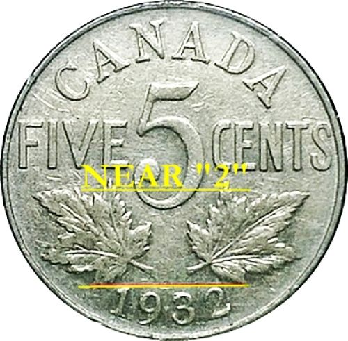 1932-Near-2/Far-2-5-Cents.