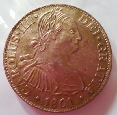 Dei-Gratia-Carolus-IIIi-1801-Hispan-Et-Ind-Rex-8R-Fm
