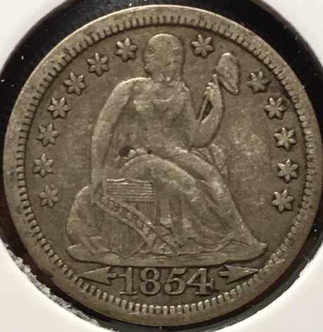 1854-Seated-Liberty-Dime
