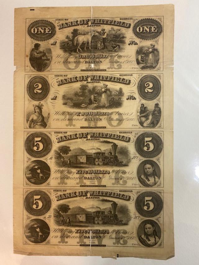 1860-Bank-Of-Whitfield-$1-$2-&-$5-Notes