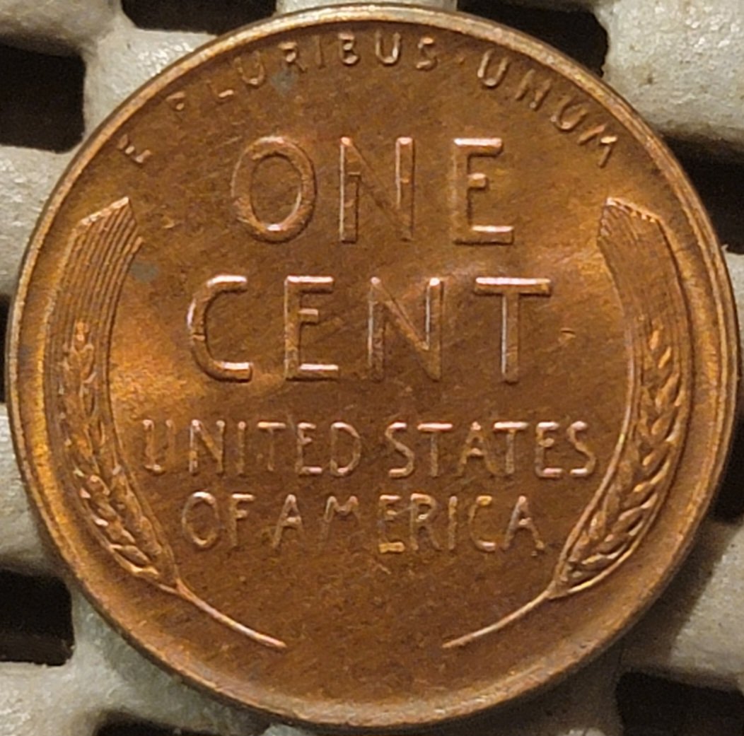 1957-D-Lincoln-Wheat-Cent---Is-This-Toning-Artificial?