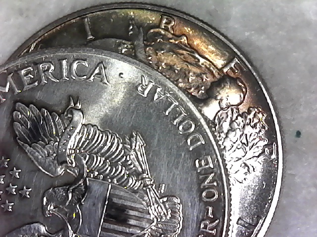 Walking-Liberty-One-Oz-Silver-Coins,-Various-Dates.