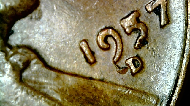 1957-D-What-Is-The-Raised-Chunk-Next-To-The-Mint-Mark?