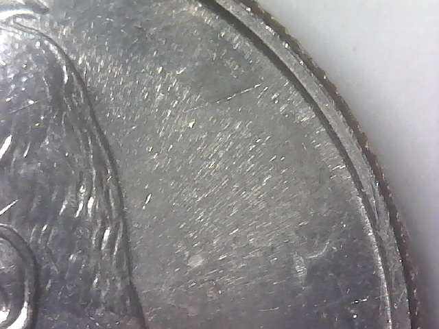 2000-P-Mintset-Kennedy-Half-Struck-Through,-Die-Chip-On-MM-And-Gauge-On-Face