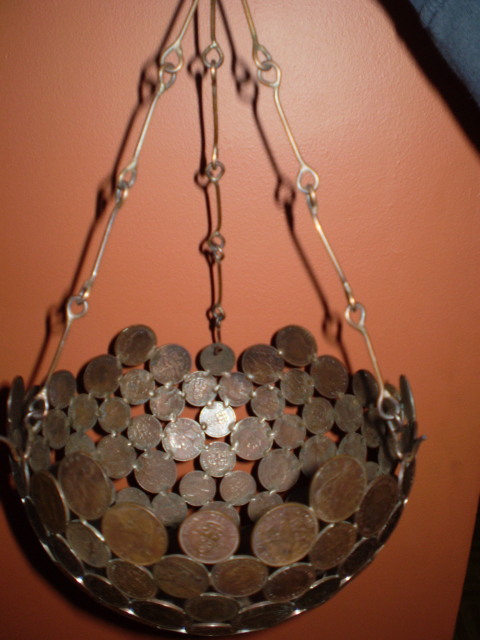 Hanging-Pot-Made-Of-Coins