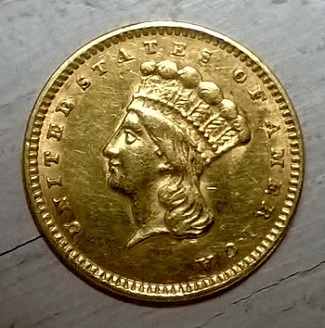 1856-Slanted-5-$1-Gold----Reverse-Die-Clash?