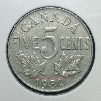 1932-Near-2/Far-2-5-Cents.