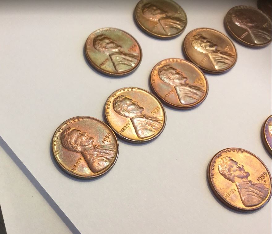 Toned-Wheat-Cents,-Grades?