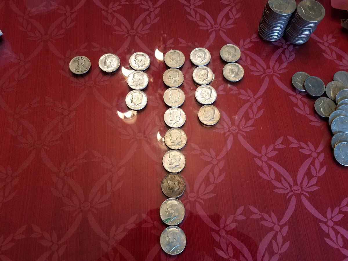 Hit-The-Silver-Jackpot!-Entire-Roll-Of-Silver-Halves!!