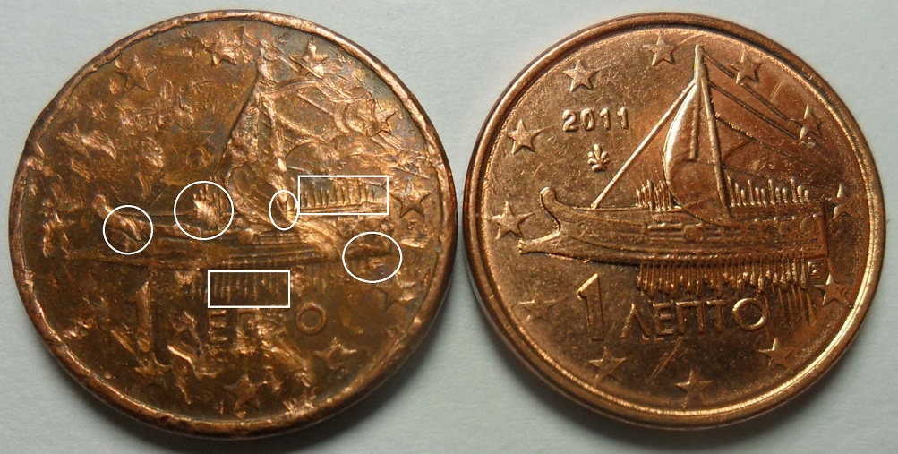 Mint-Error?-Or-A-Damaged-Coin?---Greece--1-Euro-Cent