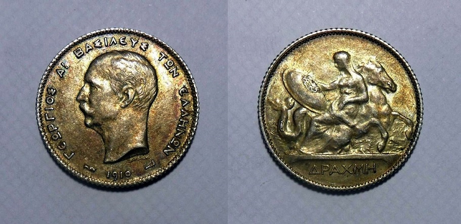 1910-Greek-Silver-Drachma---Die-Chips