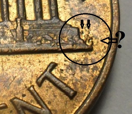 1971-S---Lincoln-Cent---Initials-&-Dots