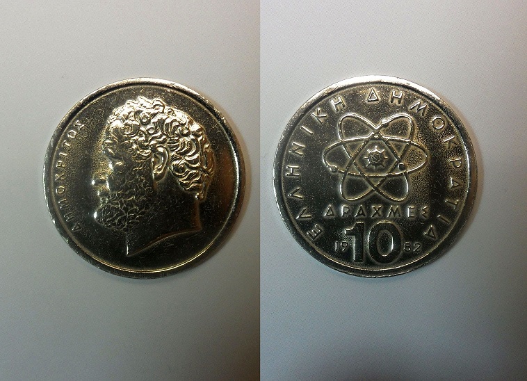 Greece-1982---10-Drachmas-Democritus