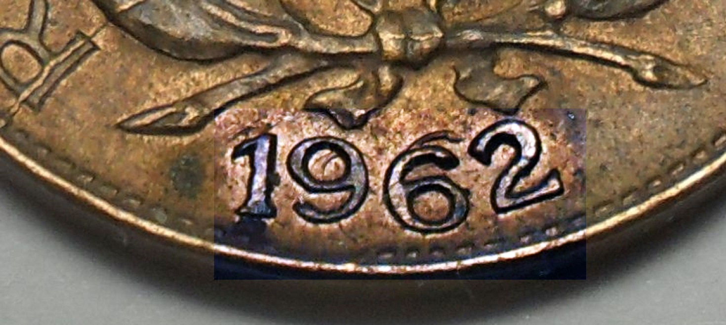 1962-Colombia-1-Centavo---Multiple-Errors